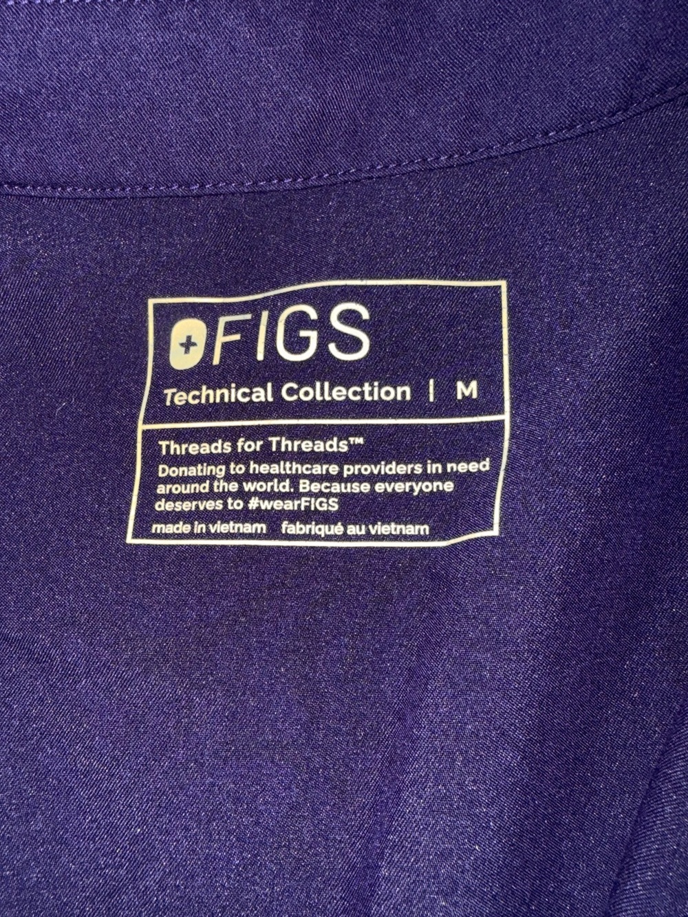 Figs- Rafaela Cargo Jumpsuit - Purple Jam- MEDIUM - Picture 9 of 9